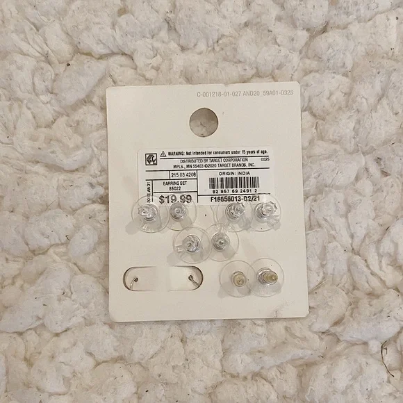 a new day Earring Set Sterling Silver and Cubic Zirconia - Picture 2 of 2